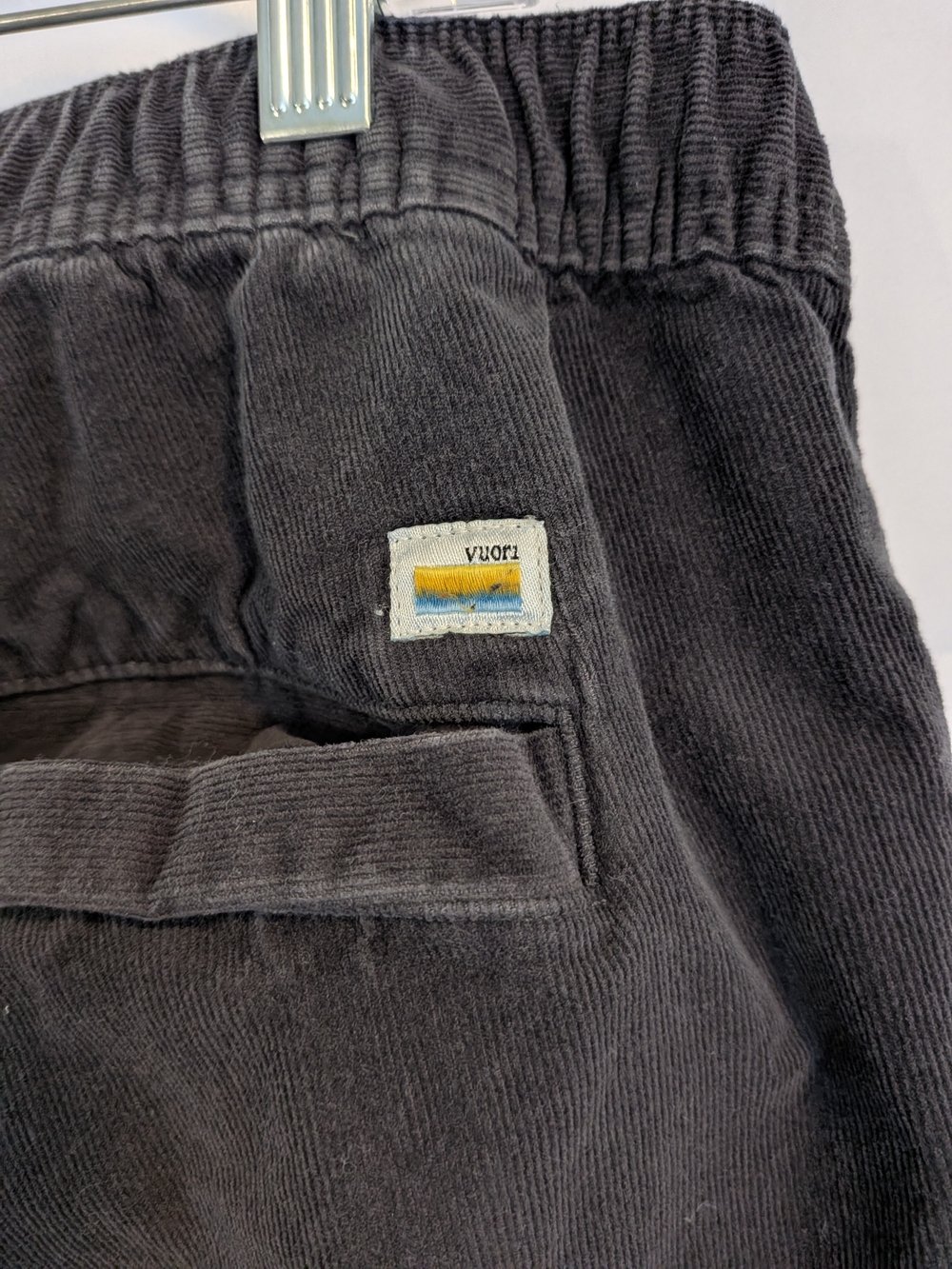 Vuori Men's Optimist Corduroy Pants in charcoal gray Size XXL - Picture 5 of 6